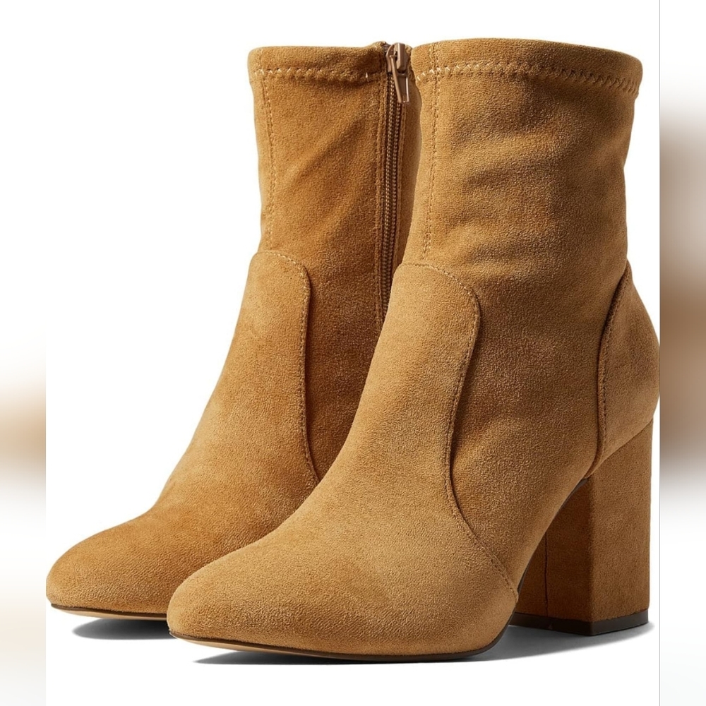NIB Madden Girl Ranger Sock Bootie Cognac Size 7